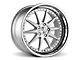 Rennen CSL-1 Silver Brushed with Chrome Step Lip Wheel; 20x8.5 (2024 Mustang)